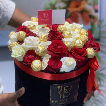 roses and chocolate box