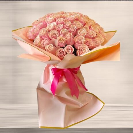 valentine VIP Pink Roses Bouquet
