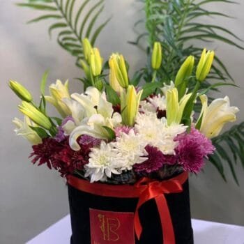 summer loving box of chrys and lilies
