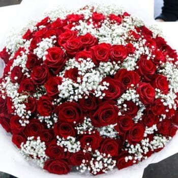 100 roses bouquet