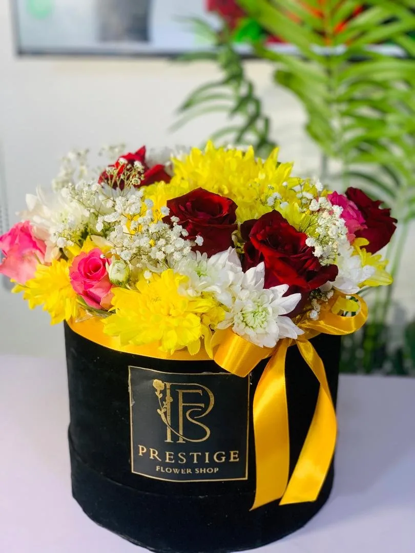 Chrysanthemum and Roses Love Words Box