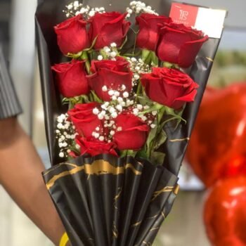 red roses and Million Stars – flowers for romance, birthday, or annive