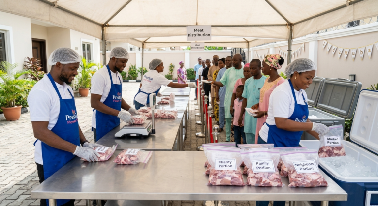 Eid Meat Distribution